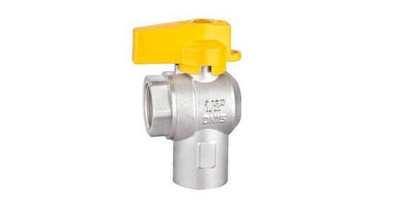 Van bi dòng khí mạ niken Van bi rèn bằng đồng thau AV1005-FF