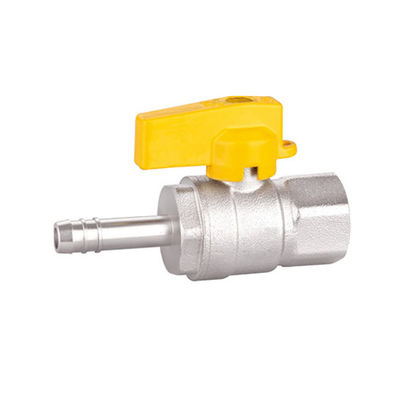 Gas Brass Van bi có ren Nam X Đầu nối ống Van bi PTFE