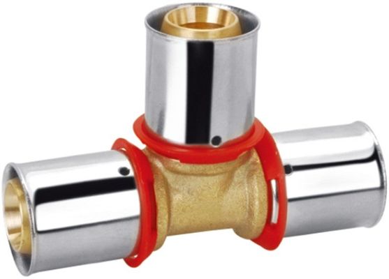 Đồng thau chống ăn mòn có ren Giảm lắp ống Tee 16x20x20 20x26x26