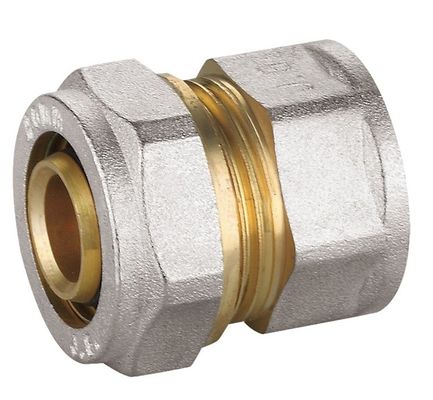 Phụ kiện đồng thau mạ niken PF5003 Đầu nối liên kết thẳng nữ