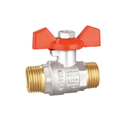 Van bi bằng đồng nửa inch mạ niken Áp suất tối đa 25bar BV1032-MM