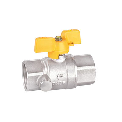 Van khí bằng đồng rèn, 1/2 trong van bi khí Bề mặt Nikcel
