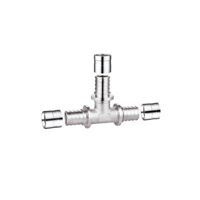 Bộ kết nối thẳng nữ PF4008 Pex Sliding Axial Press Fitting Size 16X16x16 20x20x20 25x25x25