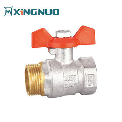 1 Inch nam và nữ Threaded BV1031-MF đồng rèn van quả bóng Nickel bề mặt