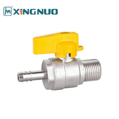 Ventil niêm mạc nam Ventil bóng khí đồng mịn với đầu nối ống X Ventil niêm mạc PTFE nam