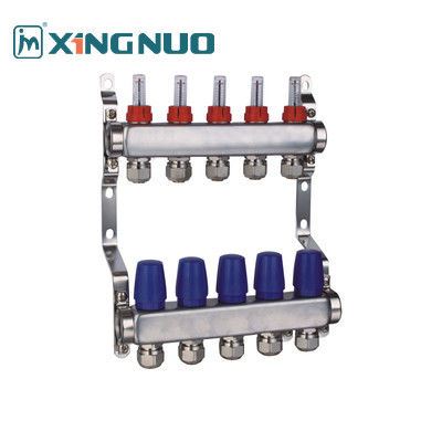 phân tách nước Thép không gỉ bền 304 Multifold Nickel Plated Distribution Manifold Threaded