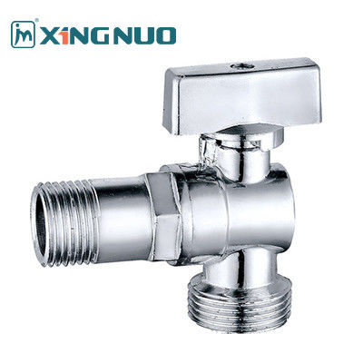 van bóng đồng góc lớn dòng chảy nhà vệ sinh phòng tắm van Chromed kết nối tiêu chuẩn cho các ứng dụng nước