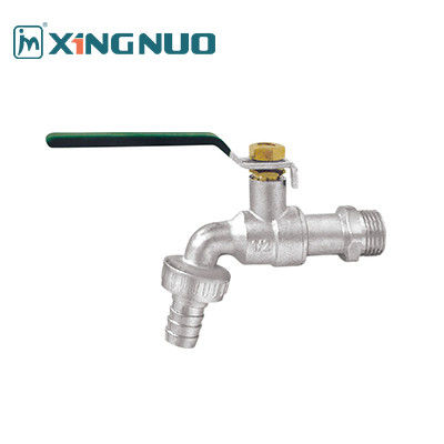 tay cầm dài thẳng nam lề đơn giản hiện đại Nickel kéo đồng van nước Bibcock với tay cầm đòn bẩy