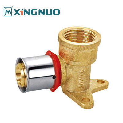 Đá đánh bóng Blasted và Nickel Plated đồng Tee nén Thiết bị với ghế Hydraulic vòng kết hợp khuỷu tay xoay