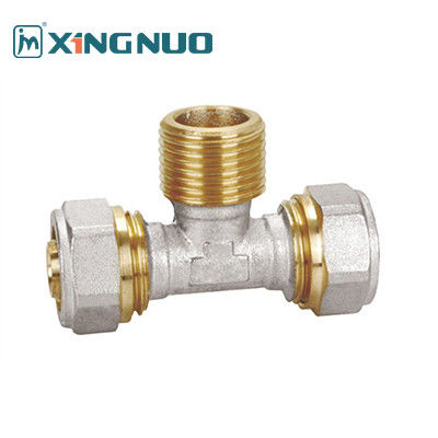 NSF đồng nữ khuỷu tay phụ nữ Vàng và sắt ống hai màu PEX ống đàn ông Tee PEX nén