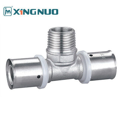 Chrom Plated đồng Phụng cho nước Press Phụng Tee thẳng khuỷu tay U đồng khí Phụng U kết nối Phụng
