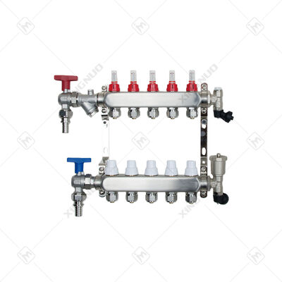 Hệ thống ống góp bằng thép không gỉ kiểu kết nối mặt bích được chế tạo cho công nghiệp, đảm bảo độ bền và hiệu suất kiểm soát chất lỏng