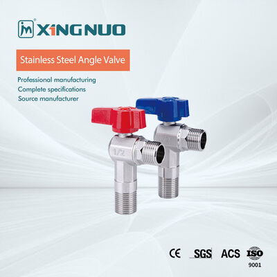 Van góc bằng đồng OEM ODM Kết nối ren Áp suất đầu vào tối đa 10 Bar 145 Psi Van chính xác để kiểm soát chất lỏng