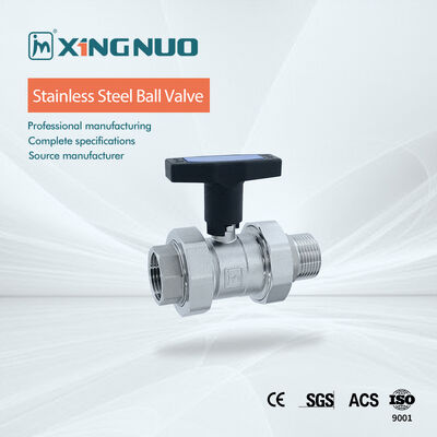 Đánh giá áp suất lên đến 1000 PSI Ventil bóng thép không gỉ công nghiệp với niêm phong PTFE và thiết kế quả bóng nổi
