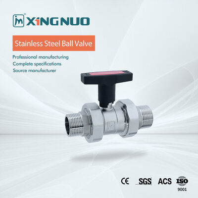 Van bi bằng thép không gỉ với đầu nối bích cho dải nhiệt độ từ 20°C đến 200°C và áp suất định mức lên đến 1000 PSI với vật liệu làm kín PTFE